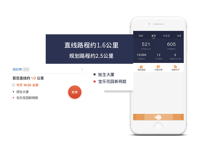 搶單/派單模式，百秒應(yīng)答
